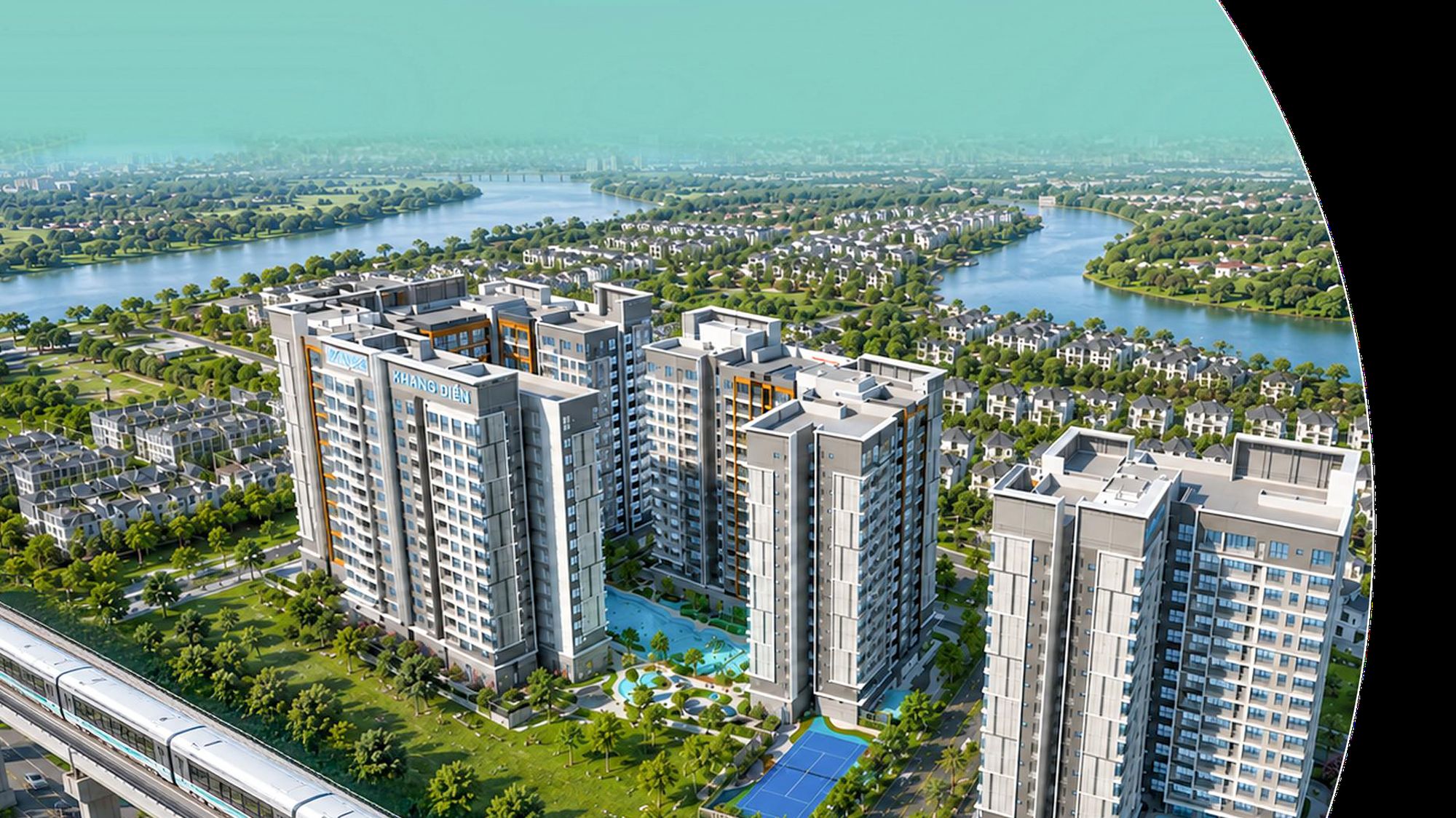 Gladia Heights — căn hộ cạnh sông của Khang Điền và Keppel Land