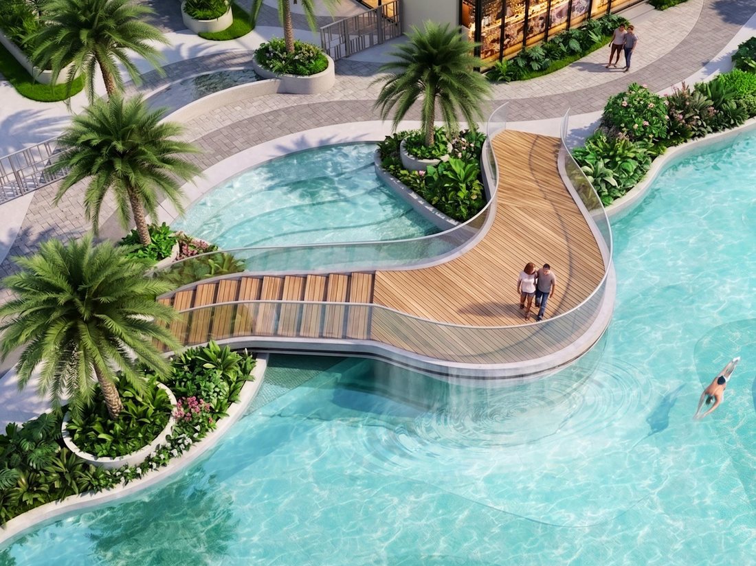 Hồ Bơi Ngân Hà 50m cùng cầu đi bộ tại Gladia Heights