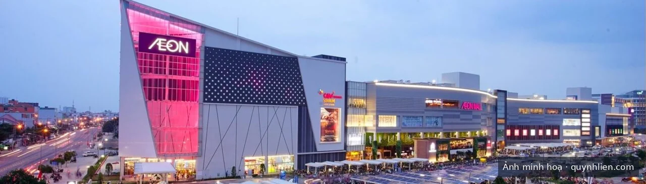 AEON Mall Bình Dương Canary nằm bên kia đường, ngay trước dự án Khải Hoàn Imperial