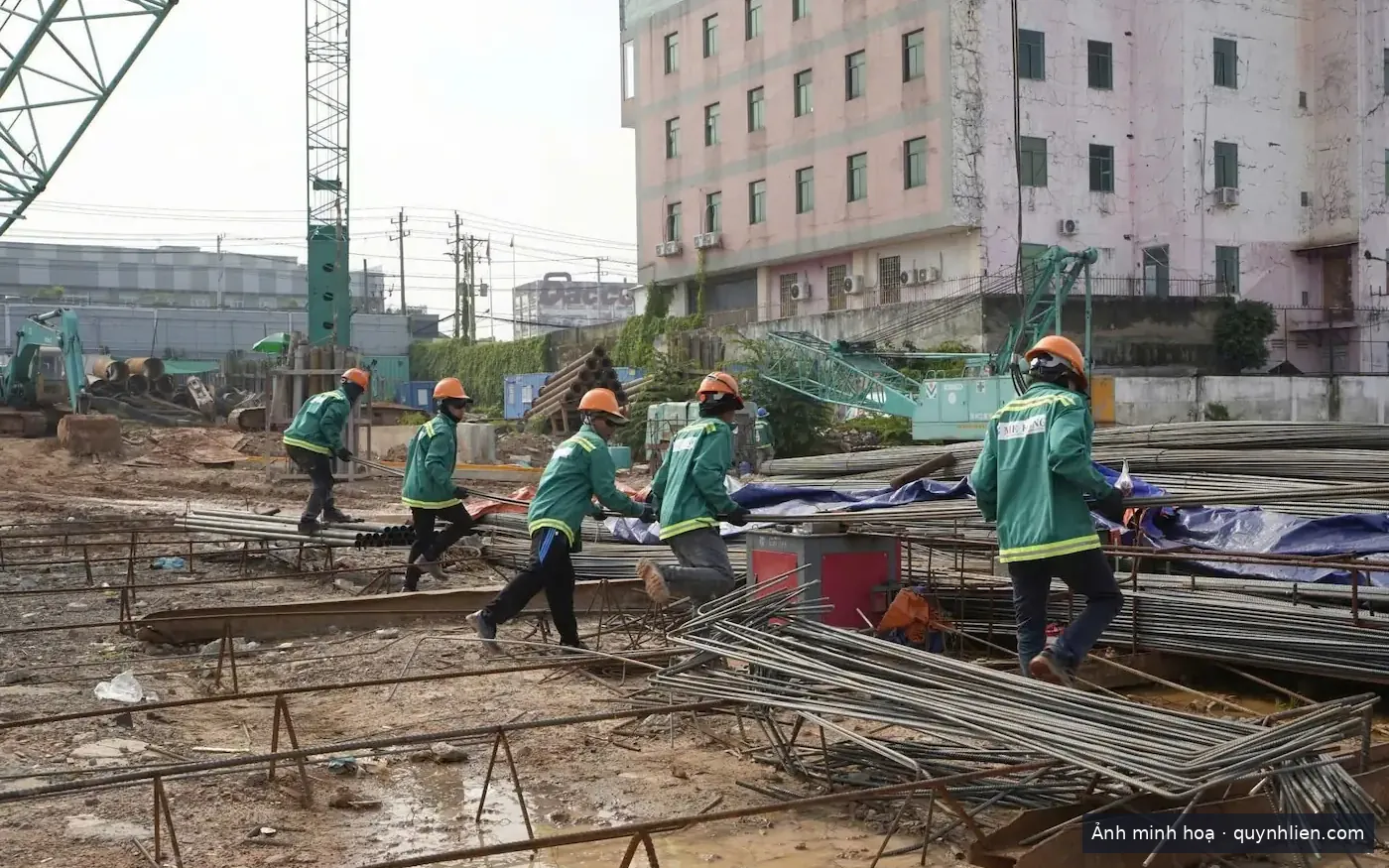 Công trường Khải Hoàn Imperial đang thi công