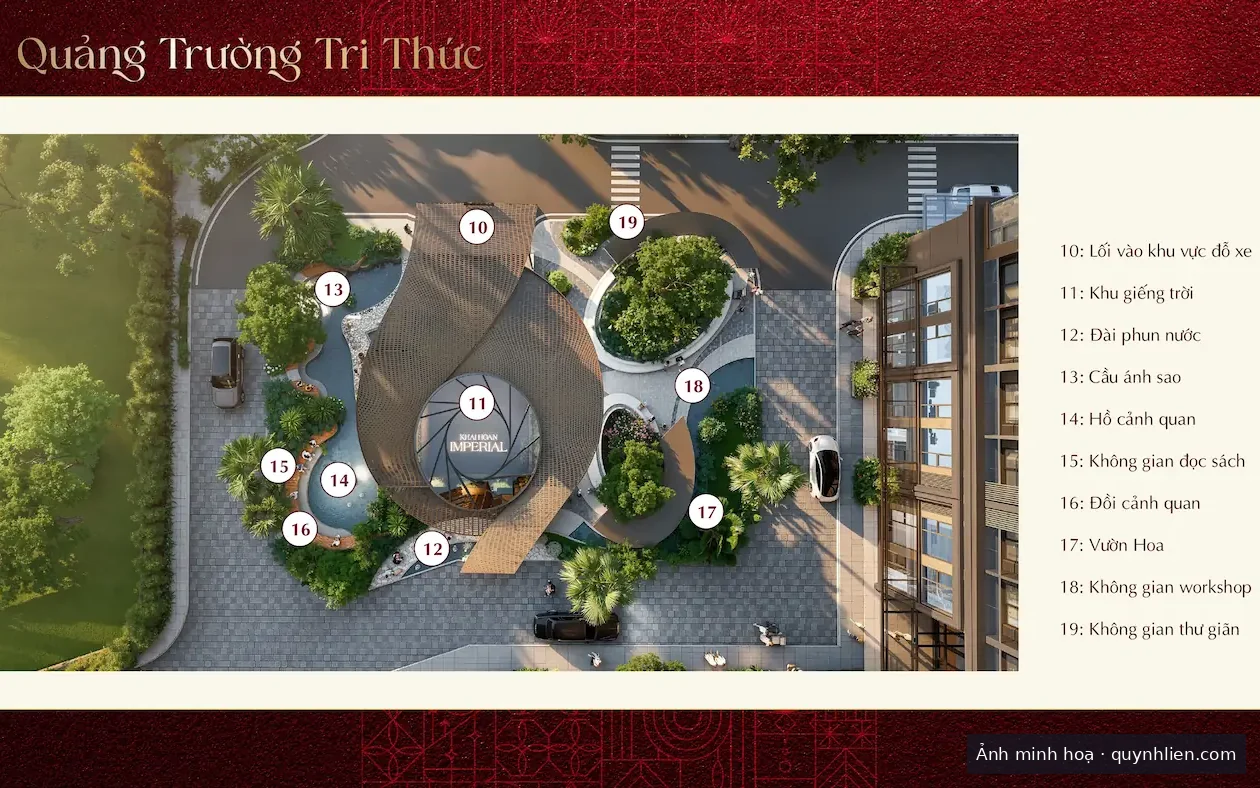 Quảng trường sinh hoạt chung tại Khải Hoàn Imperial