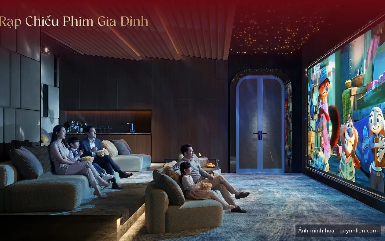 Phòng chiếu phim chung cho cư dân Khải Hoàn Imperial