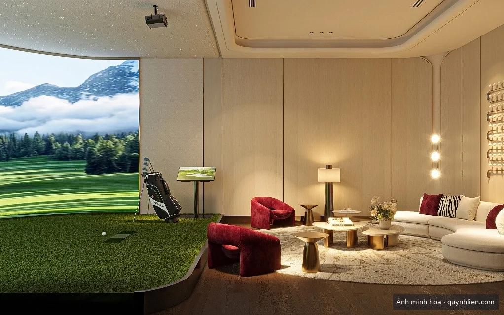 Phòng golf mô phỏng trong nhà tại Khải Hoàn Imperial